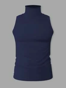 Manfinity Dauomo Men's Solid Color Sleeveless Top, Fashion For Summer