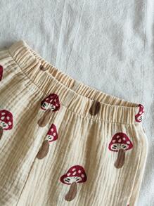 Vintaside Kids 2件套可爱西瓜印花男童休闲短袖T恤和短裤套装