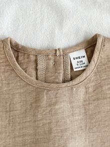 Vintaside Kids 2 stuks/set babymeisje casual schattige strik decoratie mouwloze top en broekset