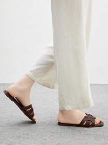 CUCCOO BIZCHIC Comfortable Simple Versatile Women Flat Sandals