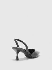 CUCCOO BIZCHIC 女士简约黑色办公室高跟鞋 - 黑色 - 查看 8