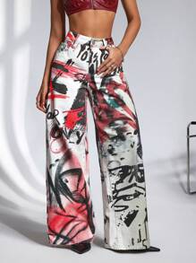 Jeanoix Pantalón largo de mezclilla para mujer, de moda para el verano - Multicolor - Ver 4