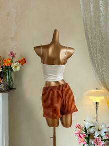 Attitoon 女士短款休闲性感吊带修身背心，适合夏季