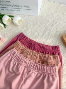 SHEIN 10 pièces/Paquet Top à bretelles et short décontractés pour bébé fille tout-petits, usage quotidien intérieur/extérieur 0-3 ans, multicolore