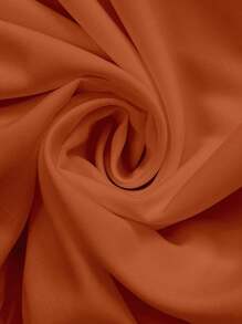 Breezaya Plus Size Casual Solid Color Skirt Maxi Skirt - Brown - View 6