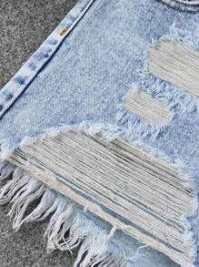 SHEIN Teenager Mädchen Y2K modische einfarbige weiße Jeans Shorts, mit Knöpfen, Taschen, asymmetrischem Saum und Knöpfen, lässig für Sommer, Urlaub