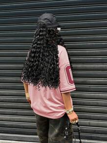 Rovax 女式V领数码印花短袖拼布T恤 - 彩色 - 查看 2