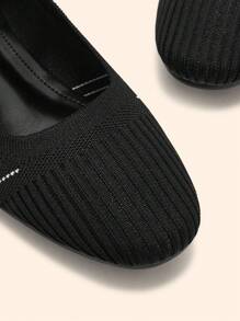 CUCCOO BASICS CUCCOO Women Casual Simple Flat Slip-On Shoes, Summer - Black - View 8