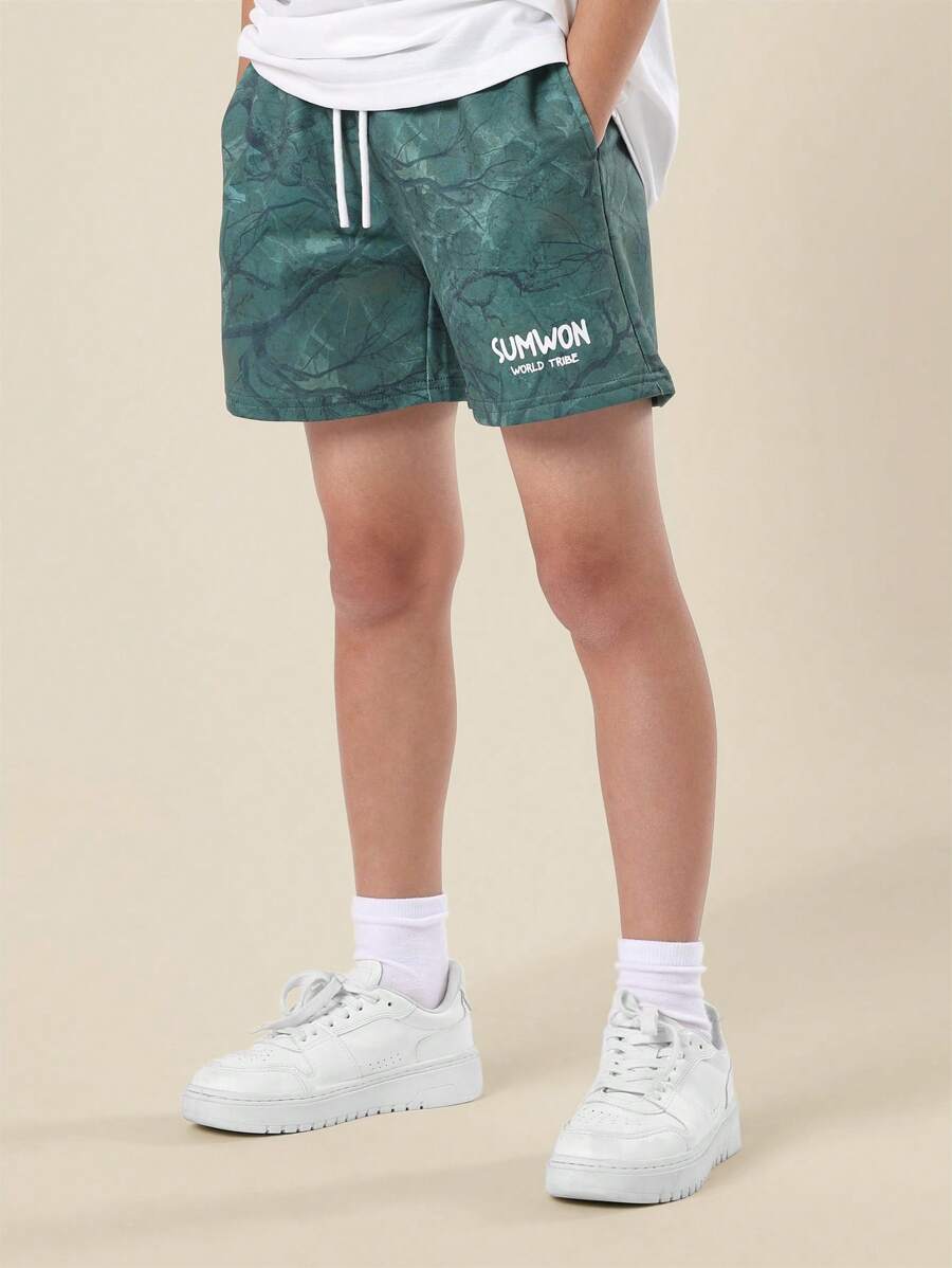 Kids Summer Athletic Drawstring Shorts Sumwon World Tribe Premium Athletic Activewear Boys Casual Running Training Jogging Wardrobe Essentials