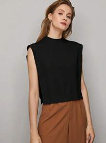MOTF PREMIUM Camiseta sin mangas con cierre de cremallera en la espalda - Negro - Ver 8