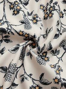 Chiquease Camisa con mangas con volantes y estampado floral aleatorio para mujer - Multicolor - Ver 6