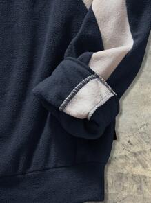 AXEPEAK 男士宽松针织长袖套头衫，街头风，适合秋冬