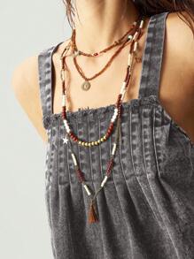 Bohemela Women's Summer Casual Washed Backless Camisole - Grey - View 5
