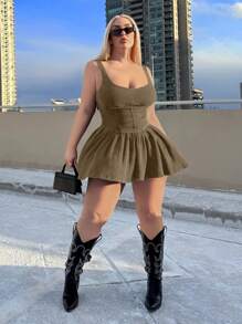 SHEIN SXY Vestido de verano de talla grande