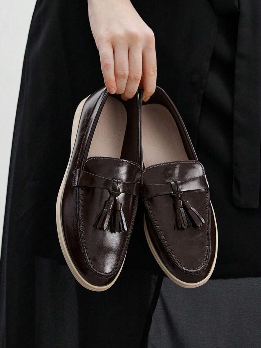 CUCCOO BIZCHIC 女士休闲一脚蹬平底运动鞋 - 巧克力棕 - 查看 1