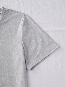 SHEIN Bộ 3 món/Bộ áo thun tay ngắn in hình sao và mặt trăng, quần short và quần dài Pyjama, thường ngày - Nhiều màu - Xem 6