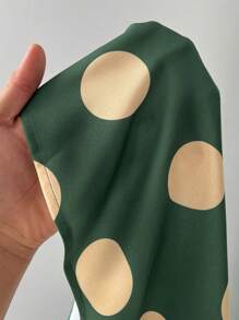 Maweii 大码女式圆点甜心领短袖泡泡裙