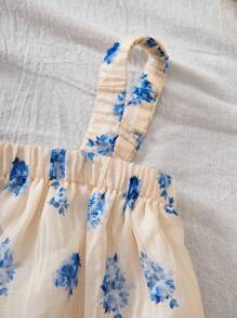 Travachic KIDS Babygirl Mommy&Me Loose Floral Print Camisole Summer Vacation Dress - Multicolor - View 7