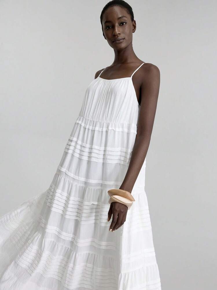 Women's White Summer Elegant Vacation Holiday Extra Long Dress,Retro Business Casual Graduation Wedding Guest Party Prom Beach Versatile Outfits