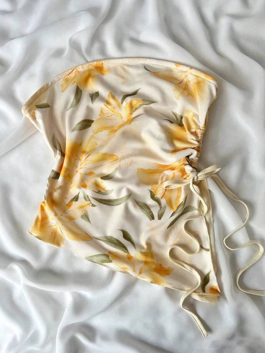 SHEIN Women Summer Fashion Tube Top - Multicolor - View 1