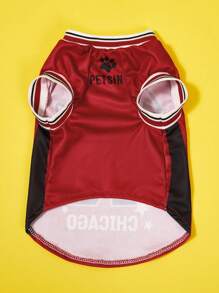 PETSIN 1 pièce Maillot réversible à rayures et numéro 23 de Chicago pour chat ou chien de compagnie, débardeur confortable et