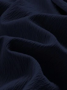 Firerie 2 件套女式系带长袖衬衫上衣和美人鱼下摆裙套装，开衩长袖衬衫 + 美人鱼长裙套装，优雅/通勤/休闲/商务/度假/职业装 - 藏蓝色 - 查看 10