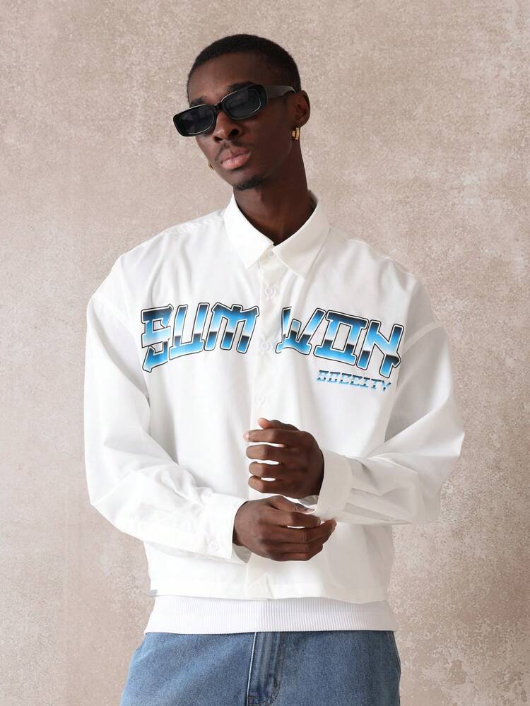 아케이드 레트로 게임 픽셀 프린트 긴팔 셔츠