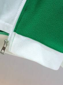 Set de 2 piezas (Sudadera con capucha deportiva informal de estilo universitario + Pantalones cortos) para niño, adecuado para uso escolar y diario, para primavera/verano