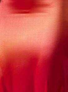 MISSGUIDED Luxurious Satin Long Evening Party Skirt Form Fitting Mermaid Holiday Resort Ballroom Evening Nightout Bridesmaid Gown - Multicolor - View 6