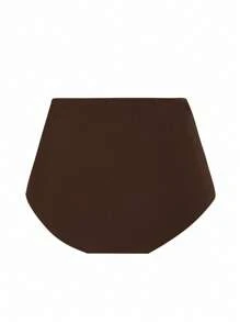 Nuvra Women High Waisted Shirred Tummy Control Flattering Bikini Bottom For Summer Beach Vacation