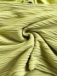 Soleia 度假吊带 V 领金属扣花卉纹理修身女士吊带背心，适合音乐节、波西米亚风假期、休闲约会 - 青檸色 - 查看 8