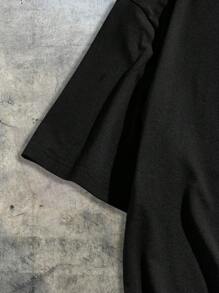 AXEPEAK Áo phông đen in khẩu hiệu dành cho nam + Quần short bóng rổ màu đỏ Bộ đồ thể thao Trang phục mùa hè, Sẵn sàng cho phong cách đường phố - Nhiều màu - Xem 7