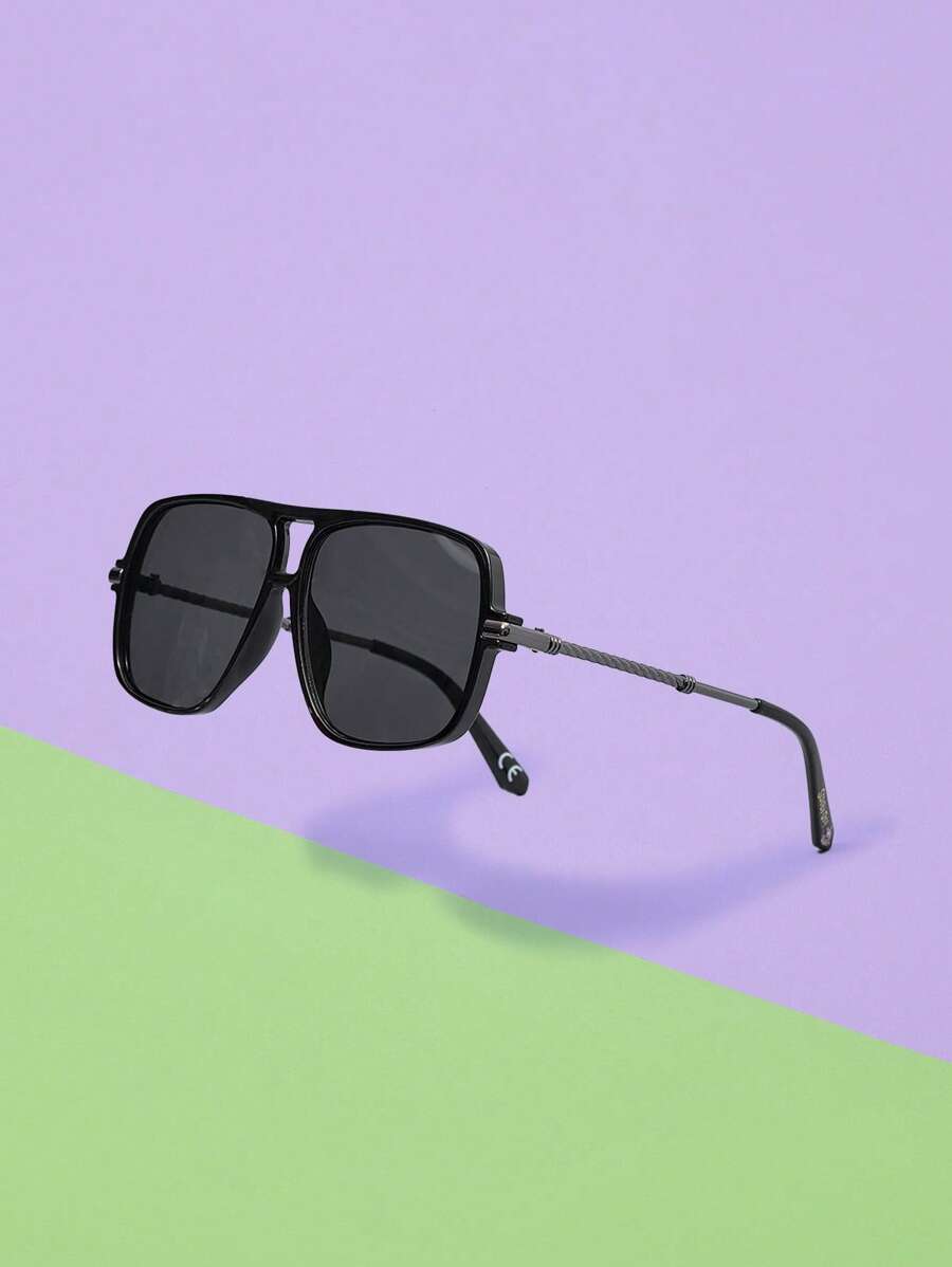 SCOOBY-DOO X SHEIN Cartoon Dog & Letter Pattern Fashion Eyeglasses - Black - View 1