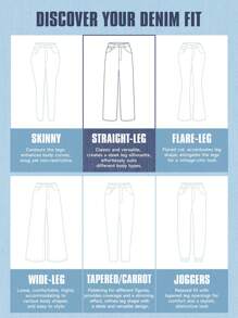 SHEIN Tall Women's Jeans Casual Loose Wide Leg Pants Blue Women's Straight Jeans Tall Women Pants Denim Jeans Tall Women Jeans Jeans Pants Low Rise Baggy Jeans Pants Women Jeans Baggy Jeans, Fall Women Clothes - Light Wash - View 6