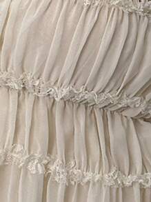 Aloruh Women's Elegant Sexy Island Vacation Solid Color Tops Music Festival Concert Y2K Young Girl Going Out Tops Daily Leisure Commuting Office Vest Apricot Ruched Sexy Tube Top, Summer,Graduation,Back To School Outfits