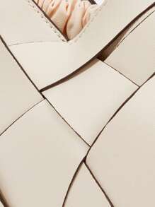 SHECARRY Bolso de mano casual de moda para mujer, de gran capacidad - Beis - Ver 6