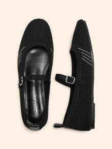 CUCCOO BASICS CUCCOO Women Casual Simple Flat Slip-On Shoes, Summer - Black - View 4