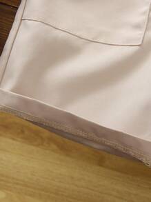 2025 Spring & Summer New Collection Boys Toddler Khaki Mountain Peak & Letter Logo Printed Loose Shorts, Made Of Soft Fabric, Versatile & Comfortable For Sports, Jogging, Playing Football, And Everyday Casual Wear - Khaki - View 4