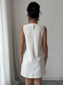 SHEIN Clasi Abito midi da donna elegante, romantico e dolce con fiocco, adatto per vacanze, appuntamenti e nuova stagione scolastica
