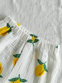 Vintaside Kids 2-delige set met schattige watermeloenprint, T-shirt met korte mouwen en shorts voor babyjongens, casual