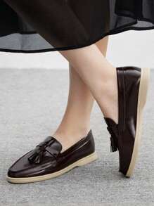 CUCCOO BIZCHIC 女士休闲一脚蹬平底运动鞋 - 巧克力棕 - 查看 4