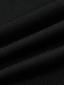 Swim Oasis 女士度假沙滩连体泳衣（含罩裙） - 黑與白 - 查看 3