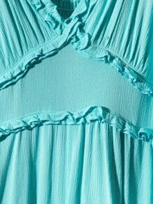 Flirla Neuer eleganter Sommer Latz Jumpsuit für Frauen, vielseitig einsetzbar, V-Ausschnitt, ärmellos, weites Bein, A-Linie Silhouette, hohe Taille, schlankend