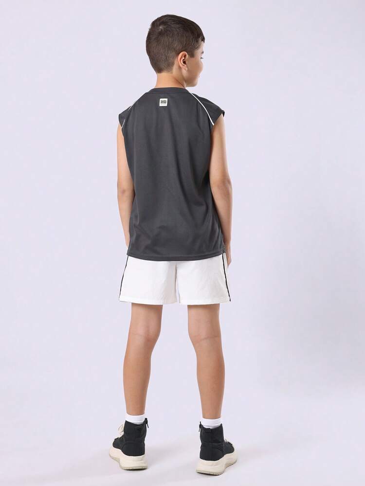 Street Style T-Shirt Co-Ords With Piping Detail