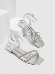 CUCCOO SZL Cuccoo Women's Fashion Sandals, Minimalist & Practical Multi-Function For Christmas - Silver - View 3