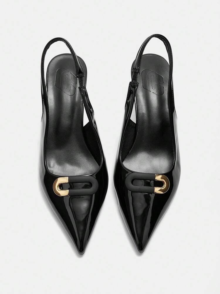 CUCCOO CURVES Women's Fashion Comfortable Low Heel Pointed Toe Wide Fit High Heel Pumps, Suitable For Commute, Dates, Parties And More Occasions