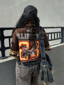 Rovax Women's T-Shirt With Digital Allover Print Pattern, Fashionable For Summer