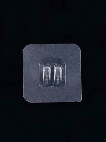 1 pieza/10 piezas/20 piezas - Gancho adhesivo transparente sin clavos, soporte montado en la pared con ventosa de succión fuerte, gancho adhesivo sin marcas, perchero de plástico con tabla de escurrido para baño, entrada, cocina, dormitorio, dormitorio, oficina