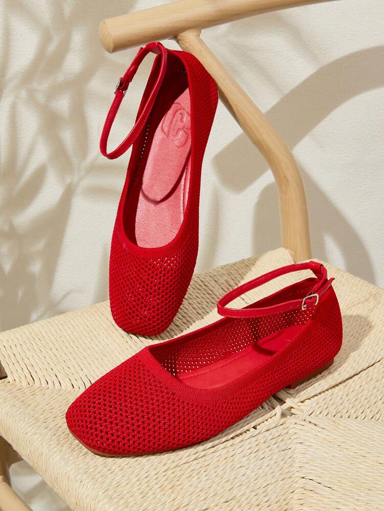 CUCCOO BASICS Zapatos planos de mujer de moda con puntera cuadrada