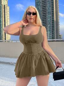 SHEIN SXY Vestido de verano de talla grande